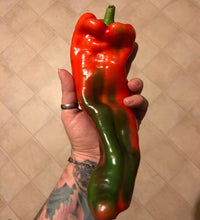 Load image into Gallery viewer, Marconi Red Pepper Organic Heirloom Seeds
