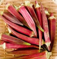 Load image into Gallery viewer, Jing Orange Okra Non-GMO Heirloom Seeds
